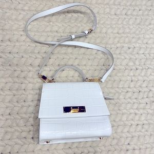 Dissona White Leather Bag